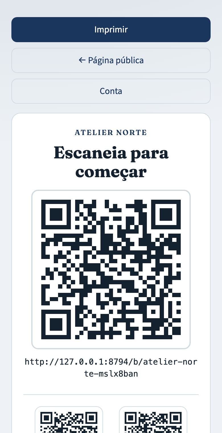 Cartaz Livre com QR para escanear